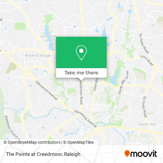 The Pointe at Creedmoor map