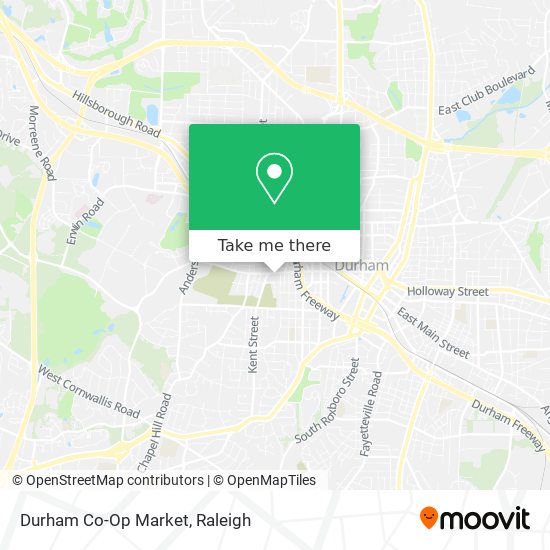 Durham Co-Op Market map