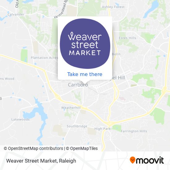 Weaver Street Market map