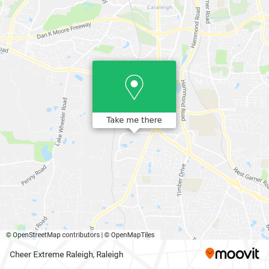 Cheer Extreme Raleigh map
