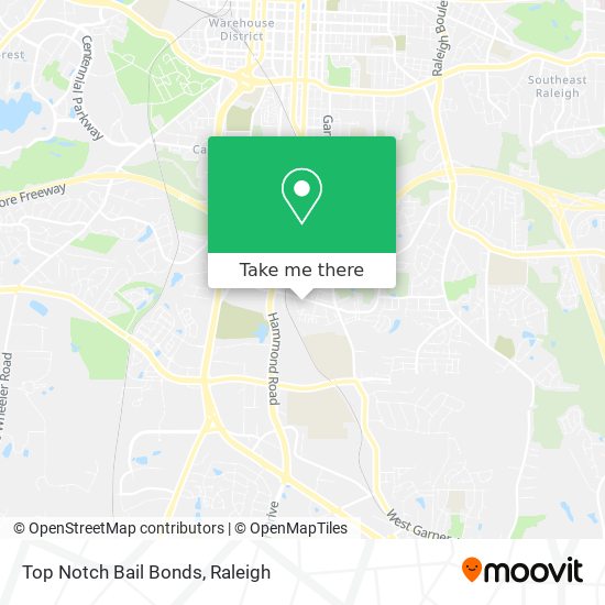 Mapa de Top Notch Bail Bonds