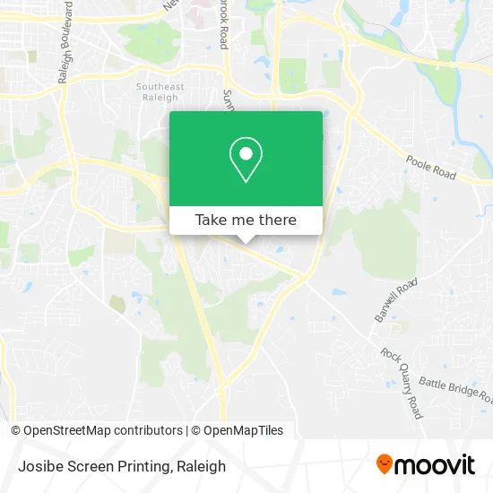 Josibe Screen Printing map