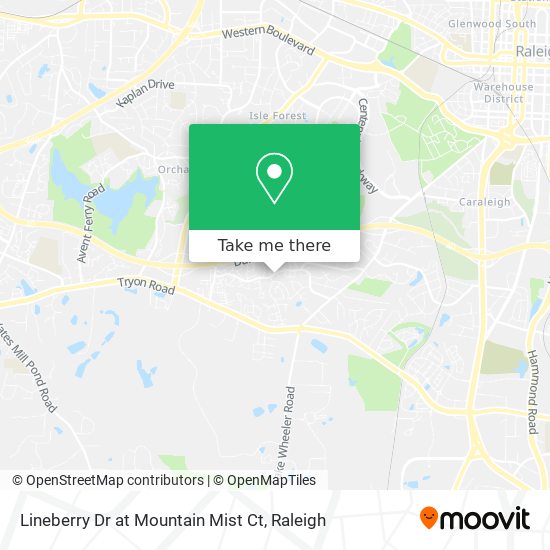 Lineberry Dr at Mountain Mist Ct map