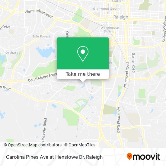 Mapa de Carolina Pines Ave at Henslowe Dr