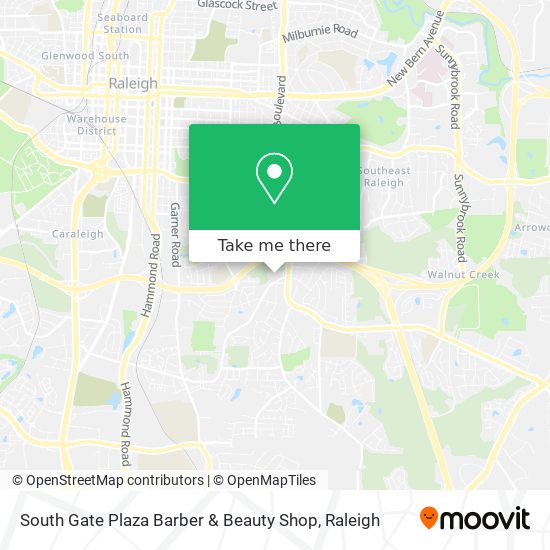 South Gate Plaza Barber & Beauty Shop map