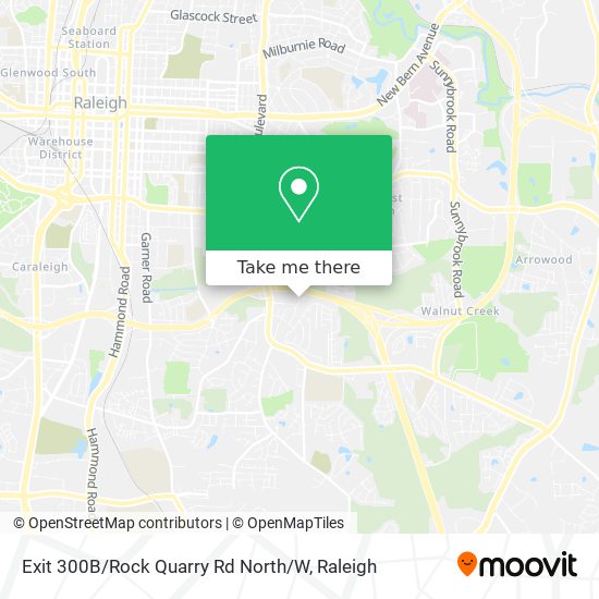 Mapa de Exit 300B / Rock Quarry Rd North / W