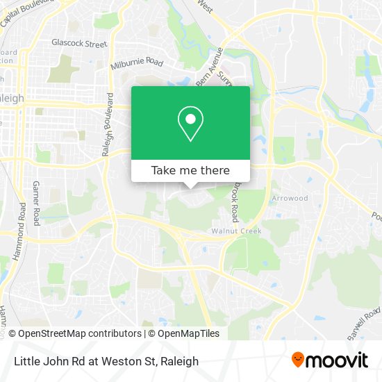 Mapa de Little John Rd at Weston St