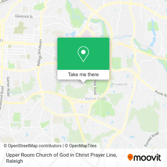 Upper Room Church of God in Christ Prayer Line map