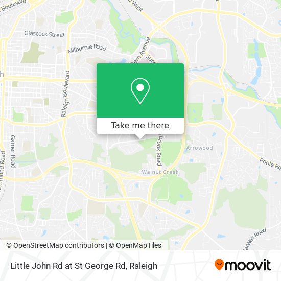 Little John Rd at St George Rd map