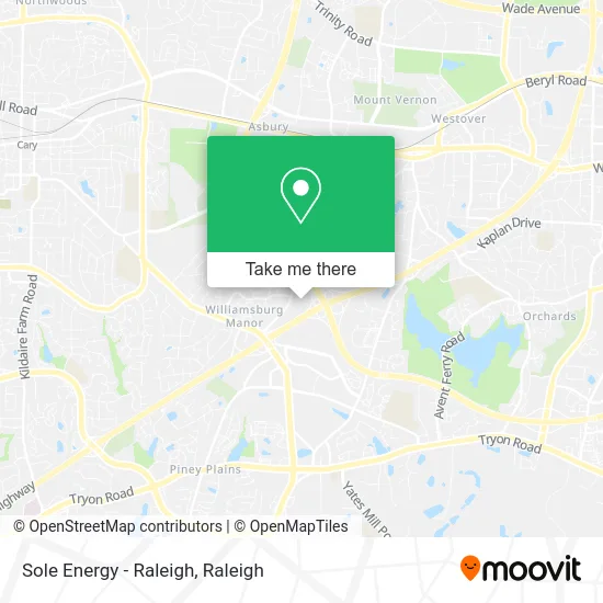 Sole Energy - Raleigh map