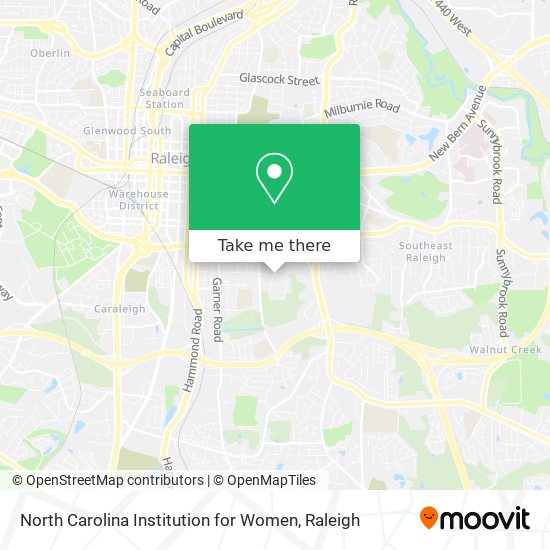 North Carolina Institution for Women map