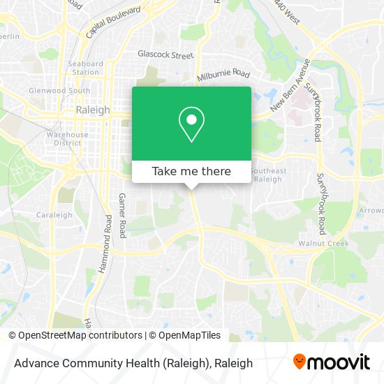 Advance Community Health (Raleigh) map