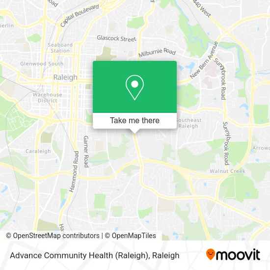 Advance Community Health (Raleigh) map
