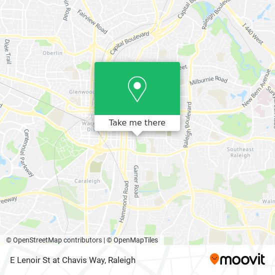 E Lenoir St at Chavis Way map