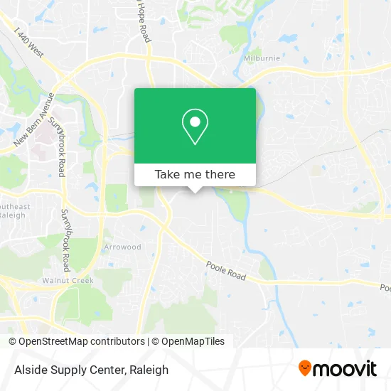 Alside Supply Center map