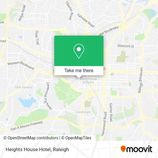 Heights House Hotel map