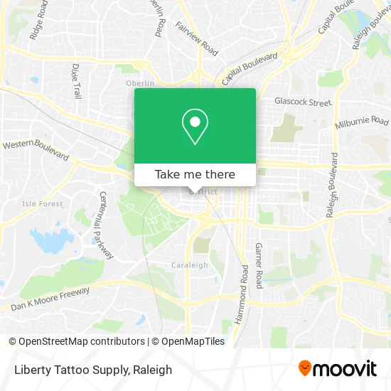 Liberty Tattoo Supply map
