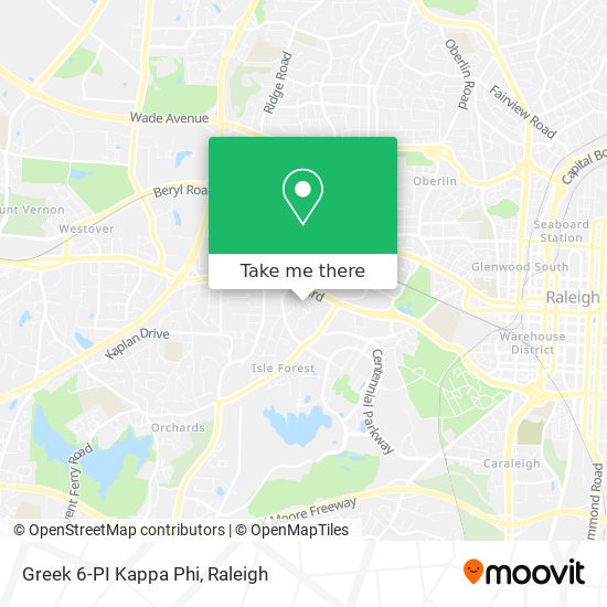 Mapa de Greek 6-PI Kappa Phi