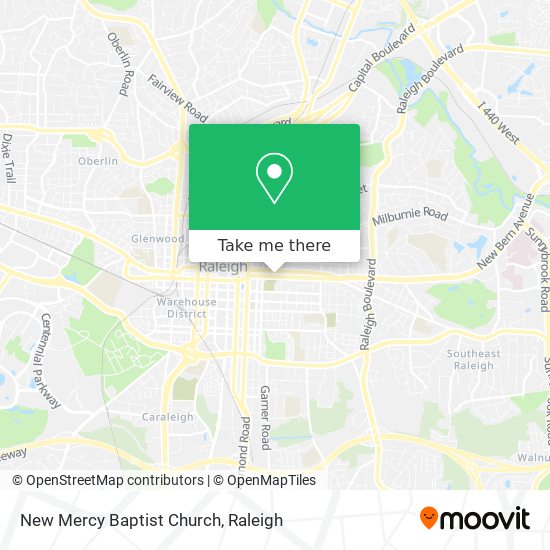 New Mercy Baptist Church map