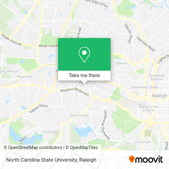 North Carolina State University map