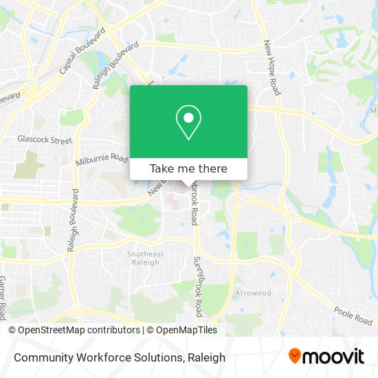Community Workforce Solutions map