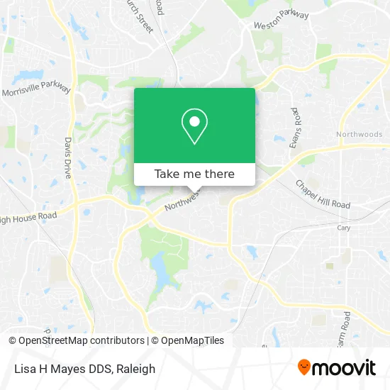 Lisa H Mayes DDS map