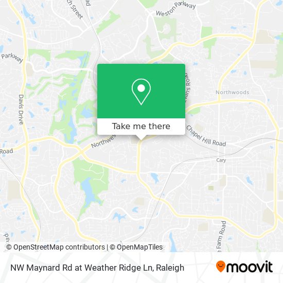 NW Maynard Rd at Weather Ridge Ln map