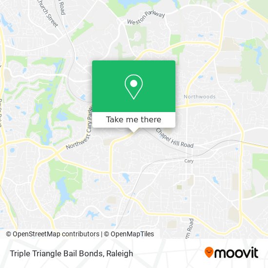 Triple Triangle Bail Bonds map
