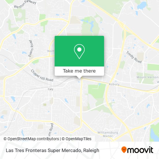 Las Tres Fronteras Super Mercado map