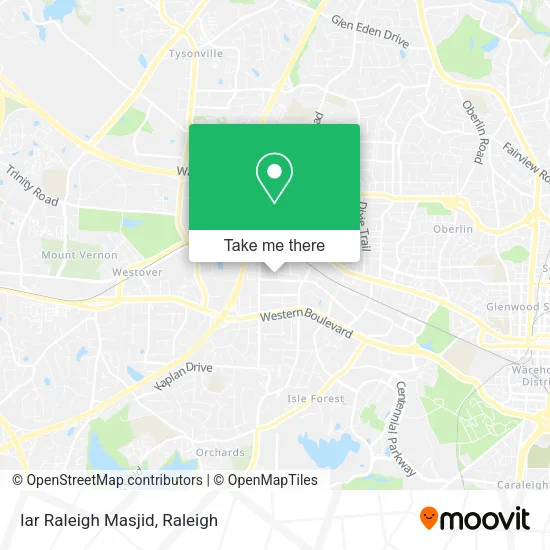 Mapa de Iar Raleigh Masjid