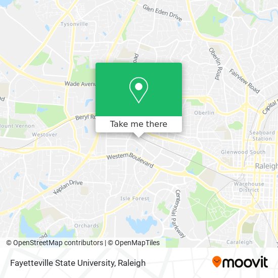 Fayetteville State University map