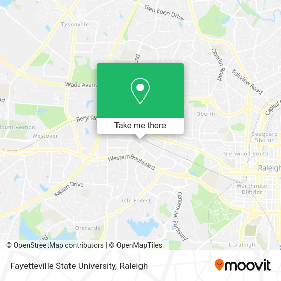 Mapa de Fayetteville State University