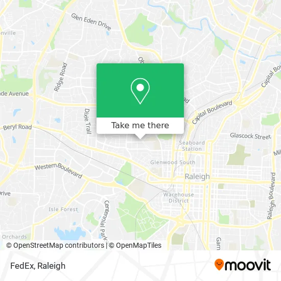FedEx map
