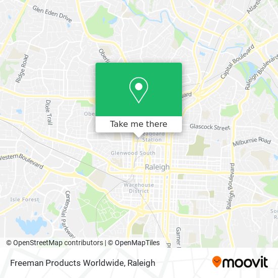 Mapa de Freeman Products Worldwide
