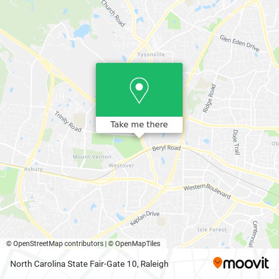 Mapa de North Carolina State Fair-Gate 10