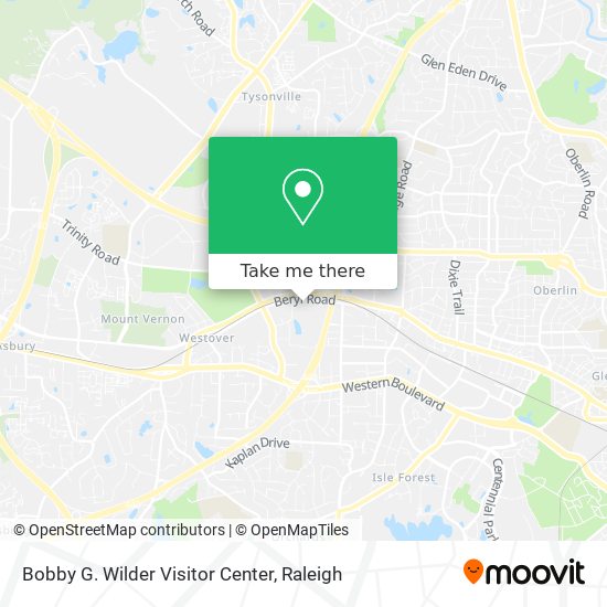 Bobby G. Wilder Visitor Center map
