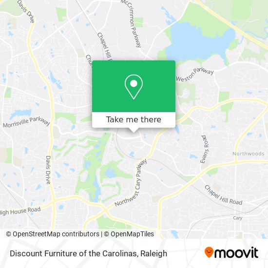 Discount Furniture of the Carolinas map