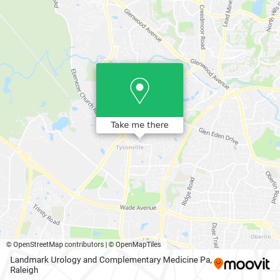 Mapa de Landmark Urology and Complementary Medicine Pa