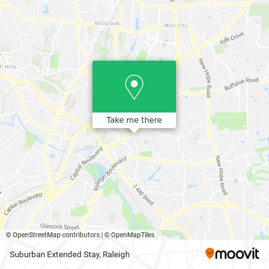 Suburban Extended Stay map