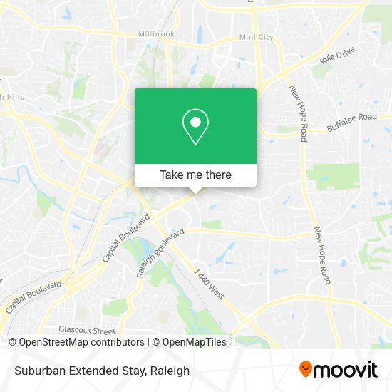 Suburban Extended Stay map