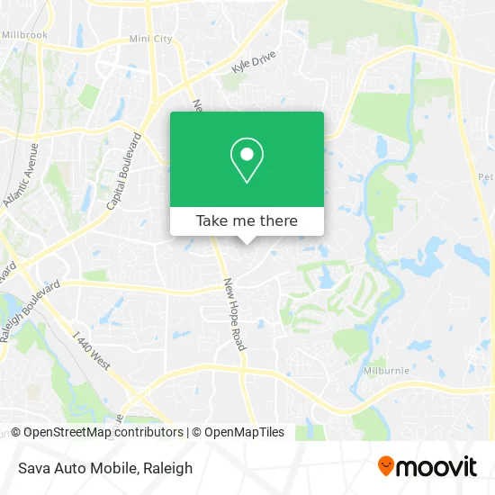 Sava Auto Mobile map