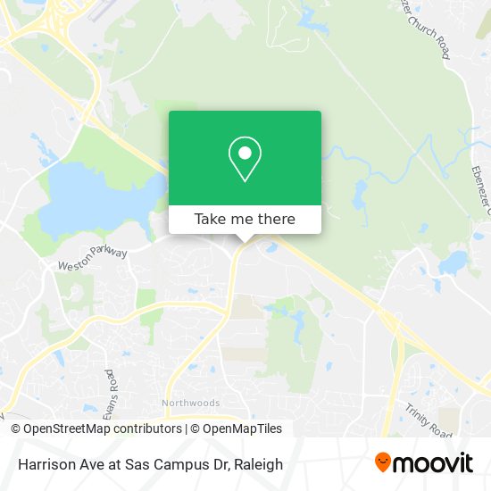 Mapa de Harrison Ave at Sas Campus Dr