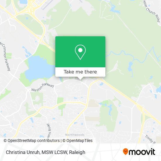 Christina Unruh, MSW LCSW map