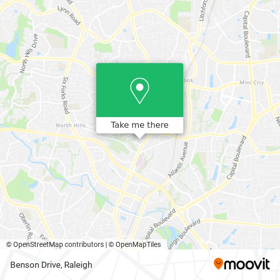 Mapa de Benson Drive