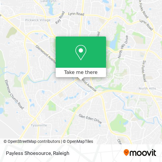 Payless Shoesource map