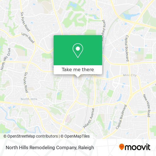 North Hills Remodeling Company map