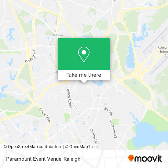 Paramount Event Venue map