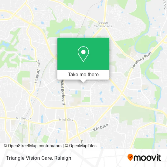 Mapa de Triangle Vision Care