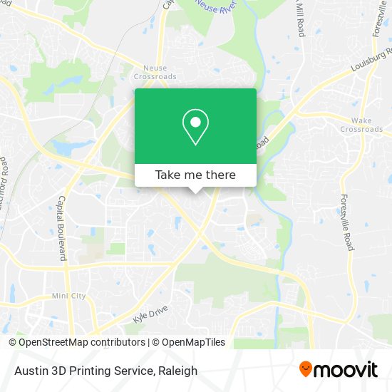 Mapa de Austin 3D Printing Service