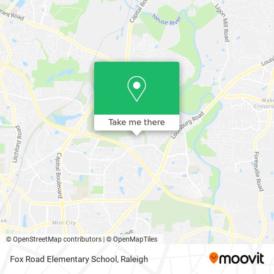 Fox Road Elementary School map